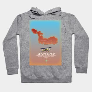 Devon Island Canada map. Hoodie